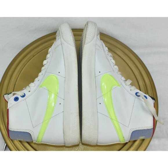 Nike Blazer Mid '77 GS Youth Shoes Size 4.5Y White Mystic Hibiscus Sneakers - Picture 7 of 10